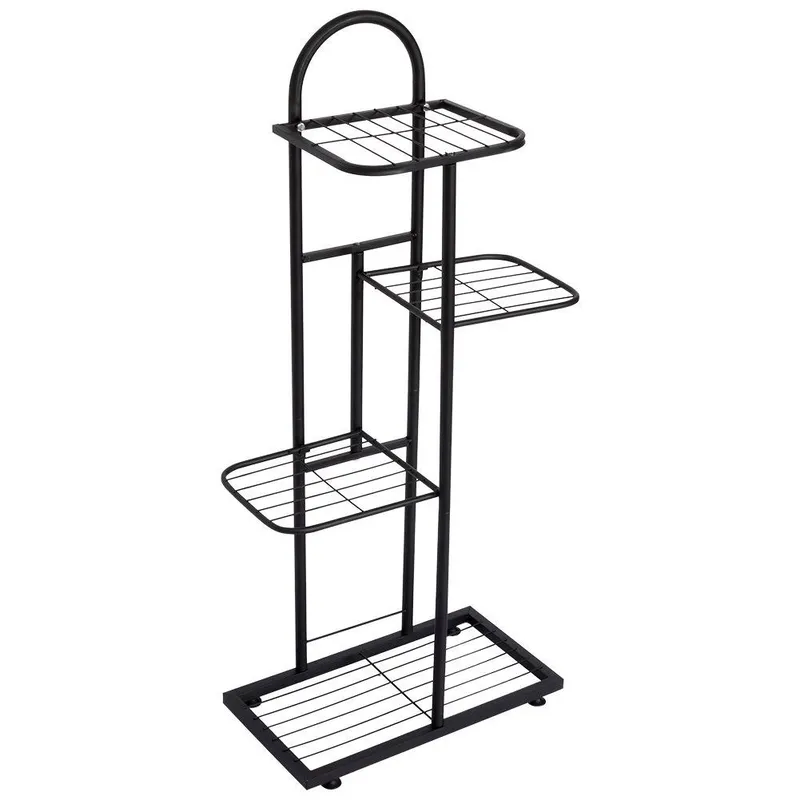Kwietnik Stojak Na Kwiaty 4-POZIOMOWY Kaskada Metalowy Loft 80 cm MEBLIVA