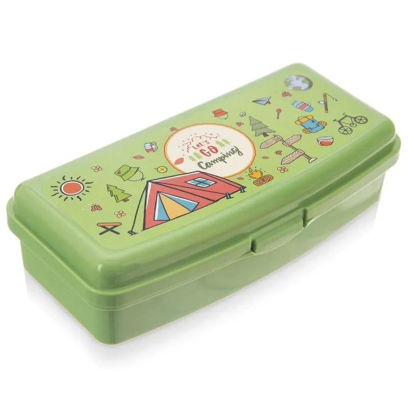 Pojemnik Lunchbox Śniadaniowy 500 ml Zamykany 21 x 9 cm MEBLIVA