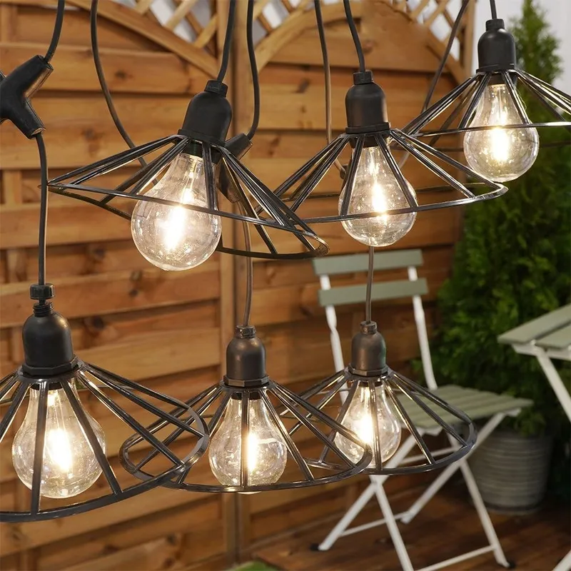 Girlanda Ogrodowa Żarówki Lampki Świąteczne LED 5,5 m 6 szt. GARDIVA