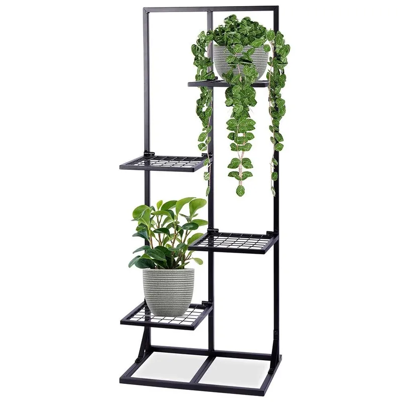 Kwietnik Stojak Na Kwiaty 4-POZIOMOWY Kaskada Metalowy Loft 102 cm MEBLIVA