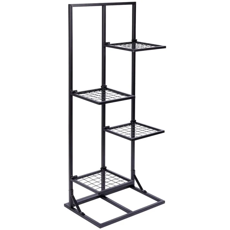 Kwietnik Stojak Na Kwiaty 4-POZIOMOWY Kaskada Metalowy Loft 102 cm MEBLIVA