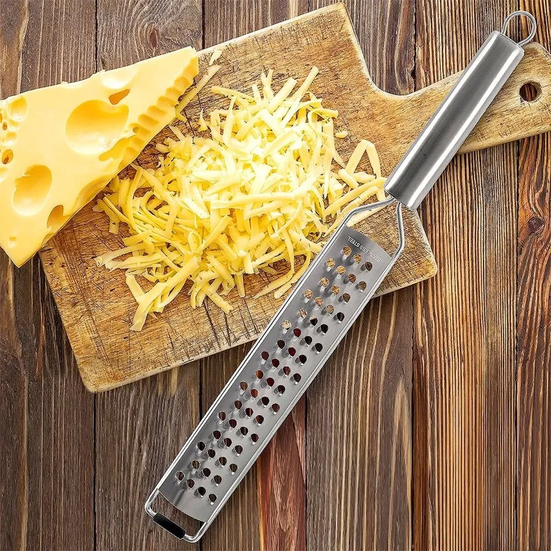 Tarka Kuchenna Płaska Stalowa 38 cm Wiórki Uniwersalna MEBLIVA