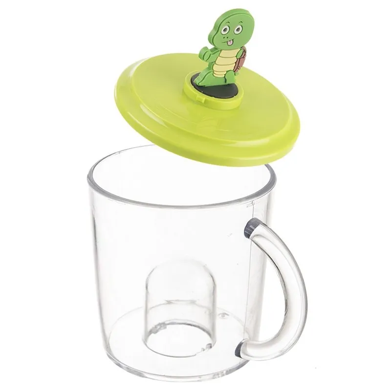 Kubek Z Figurką Dla Dziecka Żółw 240 ml Tritan BPA Free Do Zmywarki MEBLIVA