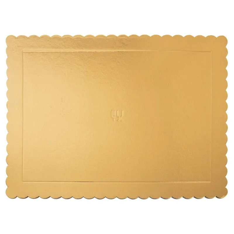 Podkład Pod Tort Prostokąt 40 x 30 cm Do Transportu MEBLIVA - Złoty