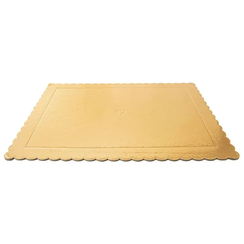 Podkład Pod Tort Prostokąt 40 x 30 cm Do Transportu MEBLIVA - Złoty