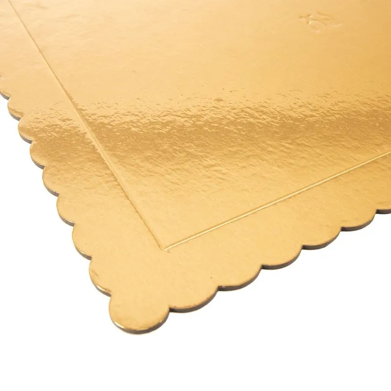 Podkład Pod Tort Prostokąt 40 x 30 cm Do Transportu MEBLIVA - Złoty
