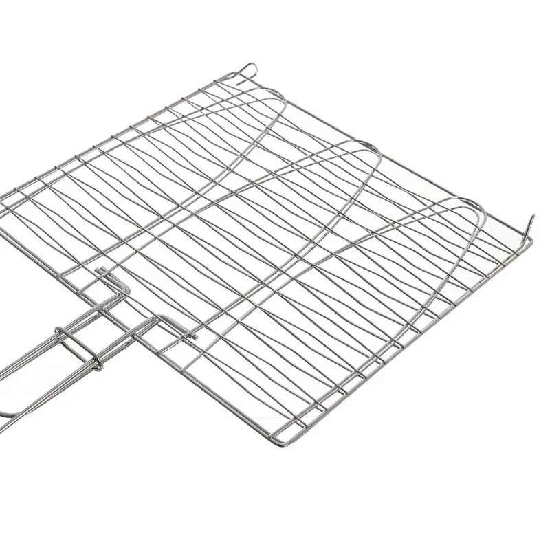 Ruszt Do Grillowania Ryb Zamykany Metalowy 3 Ryby 55,5 x 28 cm GARDIVA