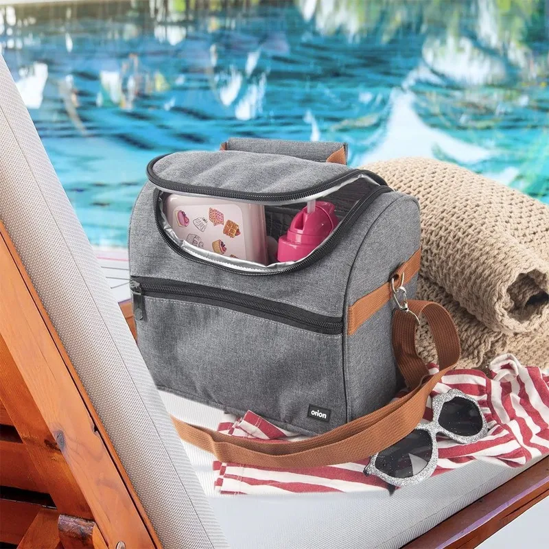 Torba Termiczna Plażowa Na Lunch Jedzenie Śniadaniowa 5,5 l GARDIVA - Szara