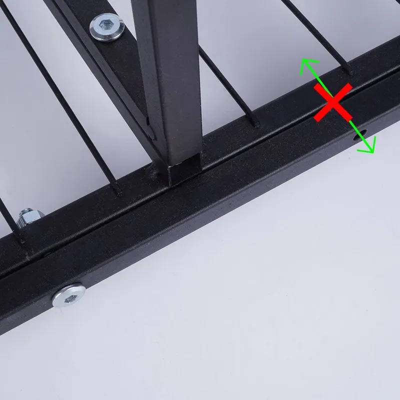Kwietnik Metalowy 84,5 cm 5 Poziomów MEBLIVA - Czarny