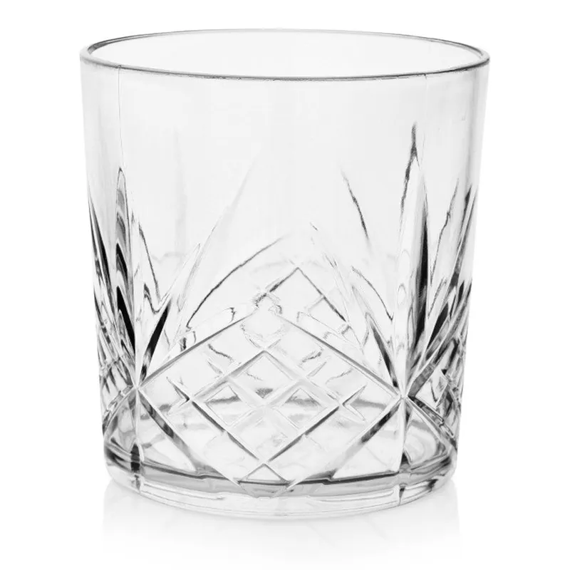 Szklanka Akrylowa CHARISMA Plastikowa Zdobiona Wytrzymała 350 ml MEBLIVA