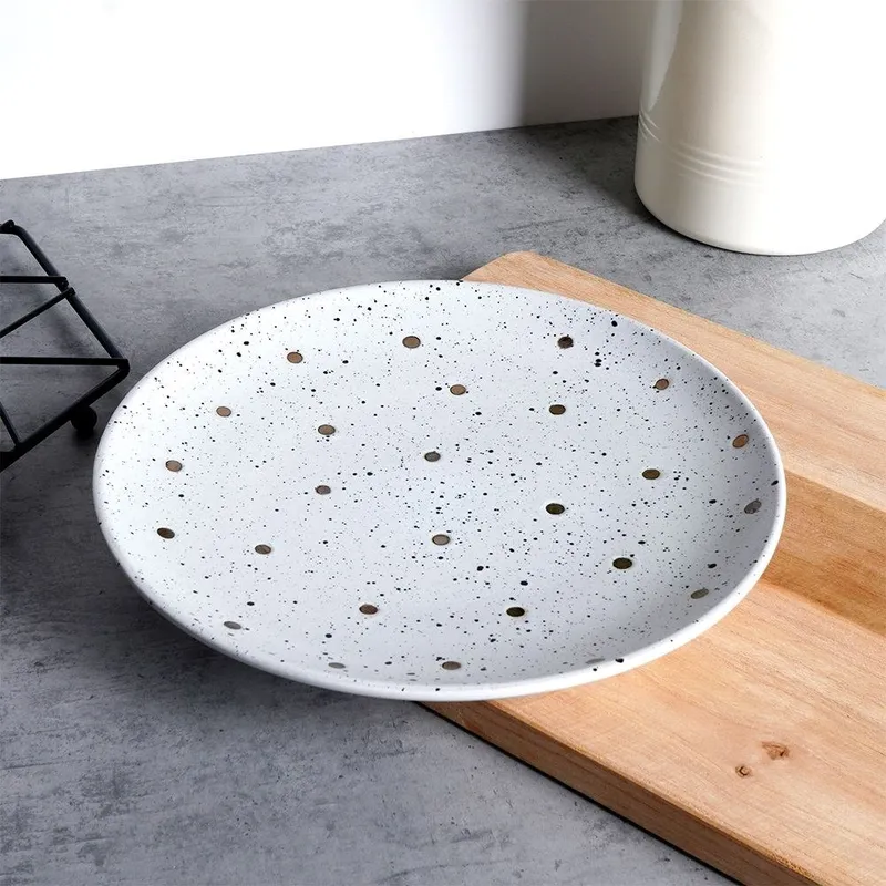 Talerz Obiadowy Płytki Ceramiczny Ozdobny Solidny SIAKI COLLECTION MEBLIVA