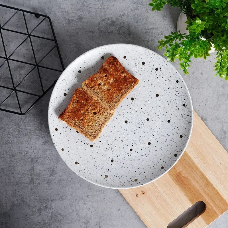 Talerz Obiadowy Płytki Ceramiczny Ozdobny Solidny SIAKI COLLECTION MEBLIVA