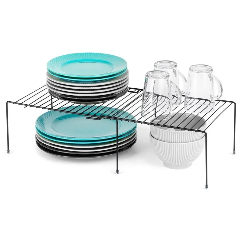 Półka Kuchenna Metalowa Loft Rozsuwana Regulowana 34,5-48 MEBLIVA - Czarna