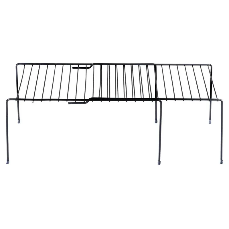 Półka Kuchenna Metalowa Loft Rozsuwana Regulowana 34,5-48 MEBLIVA - Czarna