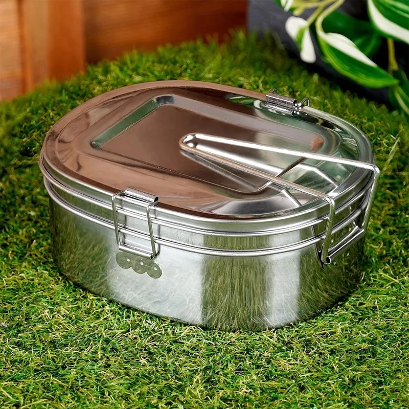 Menażka Obiadowa Stalowa Pojemnik Lunchbox 2-POZIOMOWA REDCLIFFS MOVEMANIA