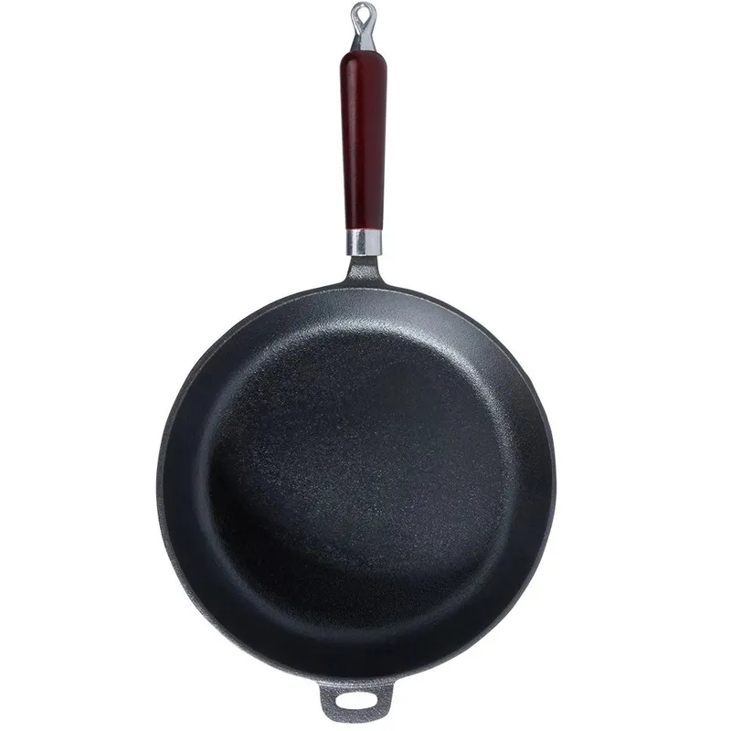 Patelnia Żeliwna Do Smażenia Duszenia Gaz Indukcja Solidna 28 cm MEBLIVA