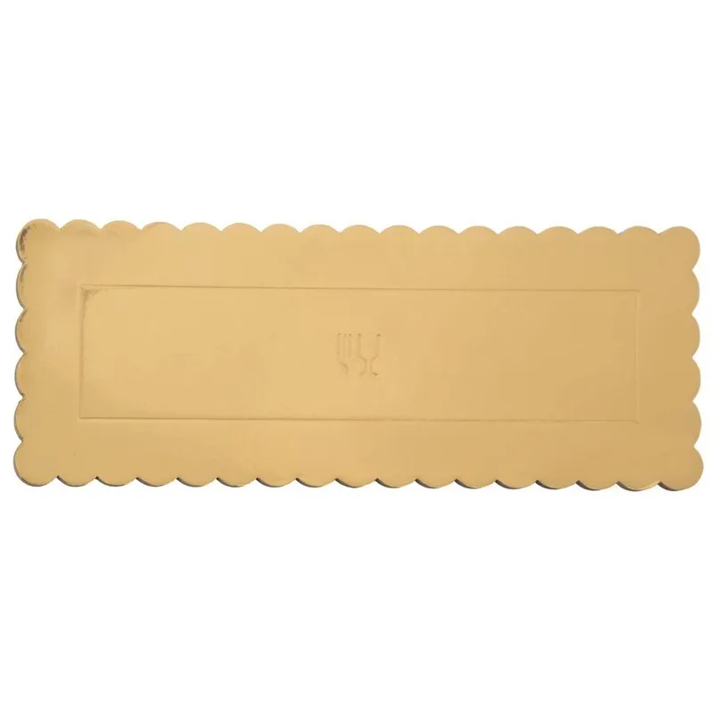 Podkład Pod Ciasto Prostokąt 33 x 12 cm Do Mazurka MEBLIVA - Złoty