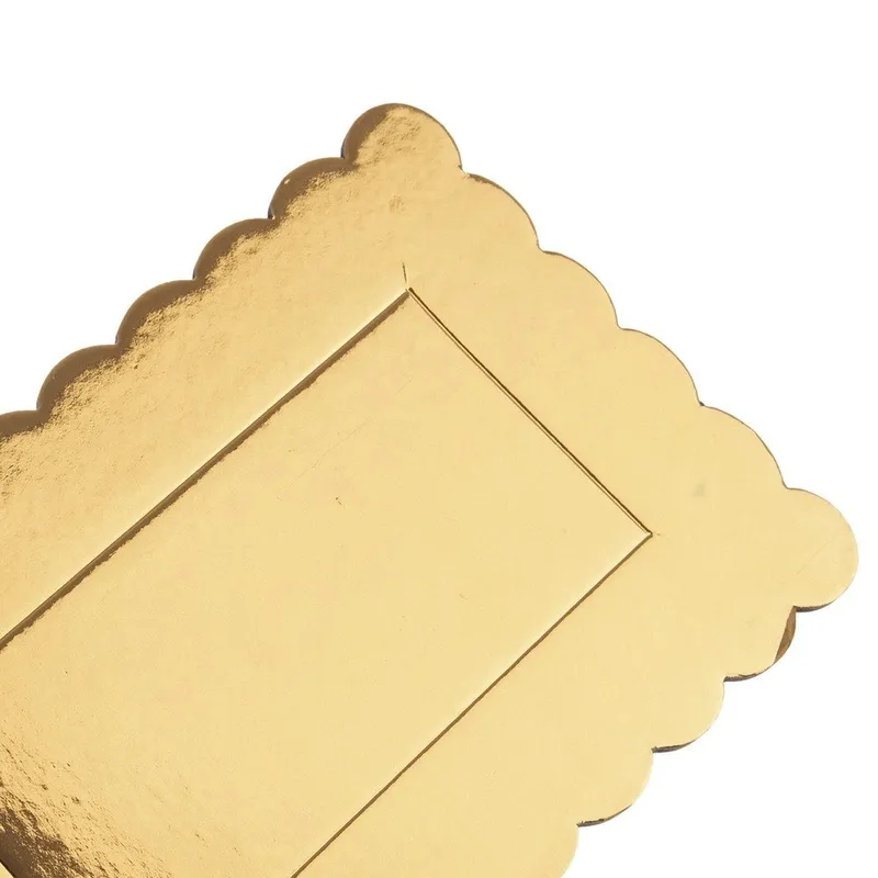 Podkład Pod Ciasto Prostokąt 33 x 12 cm Do Mazurka MEBLIVA - Złoty