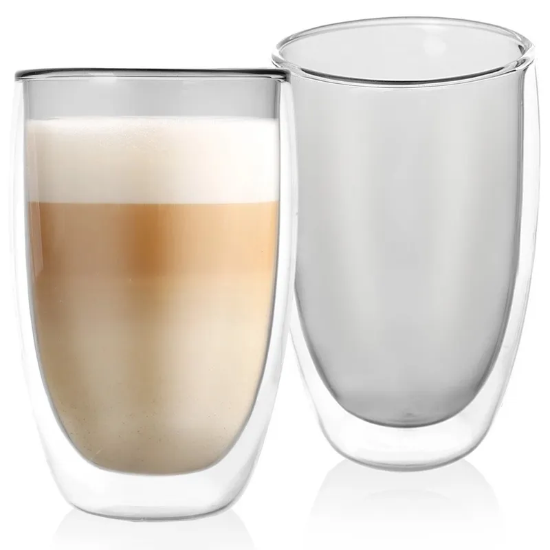 Szklanki Termiczne Z Podwójną Ścianką Do Kawy Latte 460 ml 2 szt. MEBLIVA
