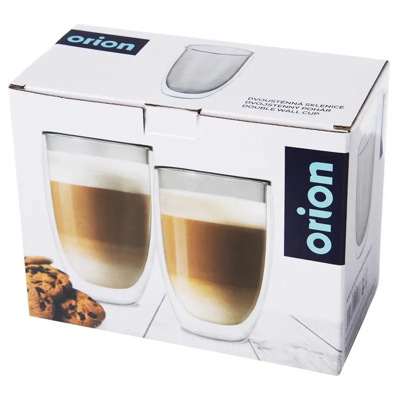 Szklanki Termiczne Z Podwójną Ścianką Do Kawy Latte 460 ml 2 szt. MEBLIVA