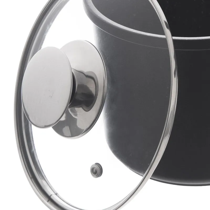 Garnek Granitowy GRANDE Wysoki 17 cm 2 l Indukcja Piekarnik MEBLIVA