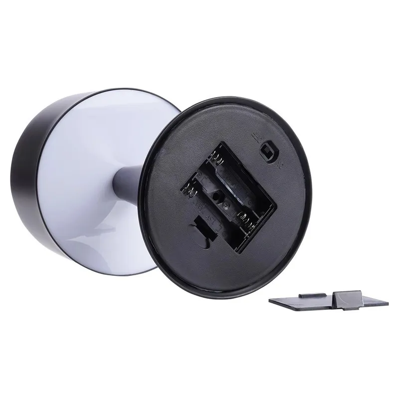 Lampka Nocna LED Metalowa Bezprzewodowa Stołowa Solidna MEBLIVA - Czarna