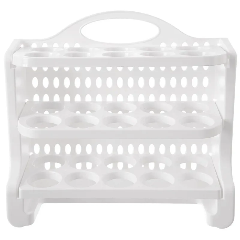 Pojemnik Na Jajka Organizer Trzypoziomowy 30 szt. 28 x 10 x 22,5 cm MEBLIVA