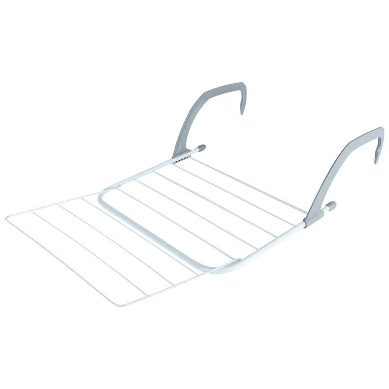 Suszarka Na Pranie Na Kaloryfer Metalowa Rozkładana 55x50,5 MEBLIVA - Biała
