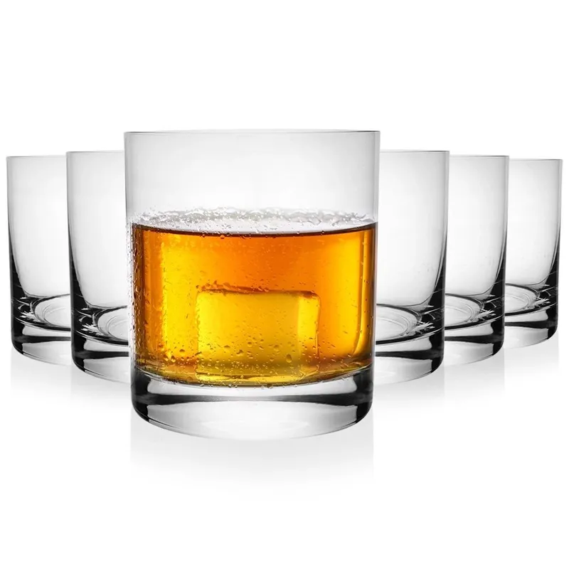 Szklanki Zestaw 6 szt. 300 ml LAV Grube Dno Do Whisky Do Zmywarki MEBLIVA