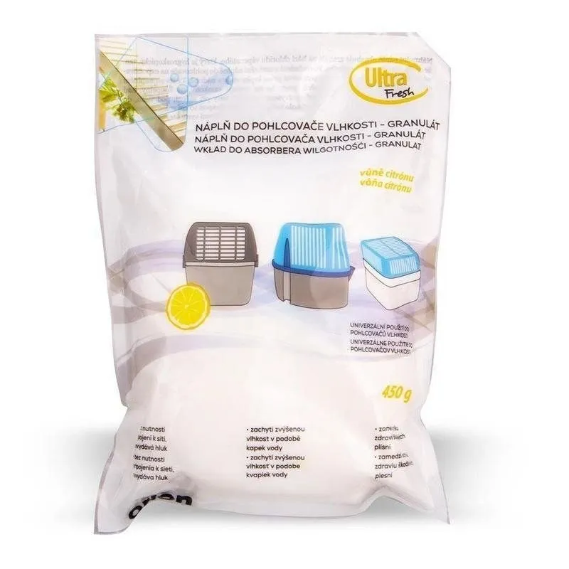 Wkład Do Pochłaniacza Wilgoci 450 g Granulki Cytrynowe ULTRA FRESH MEBLIVA