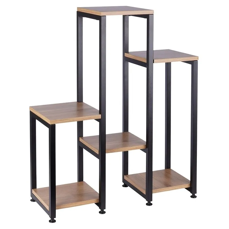 Kwietnik Stojak Na Kwiaty 6-POZIOMOWY Kaskada Metalowy Loft 80 cm GARDIVA