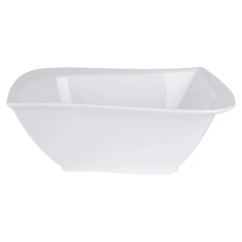 Miska Sałatkowa Porcelanowa Do Serwowania Podawania 21,5 x 21,5 cm MEBLIVA
