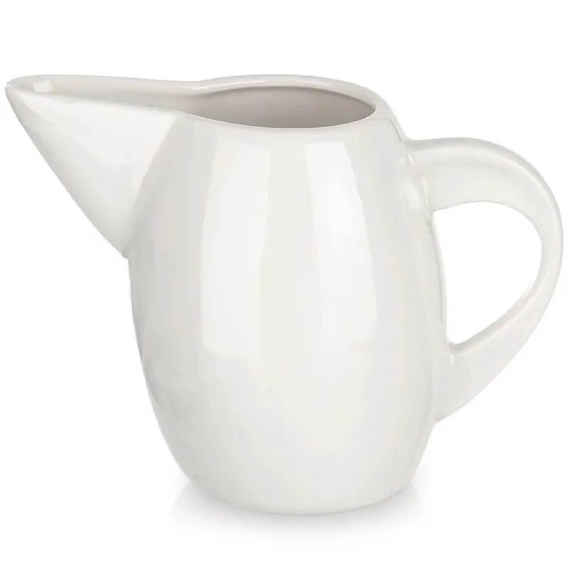 Mlecznik Porcelanowy MONA MUSICA 200 ml Do Zmywarki MEBLIVA - Biały