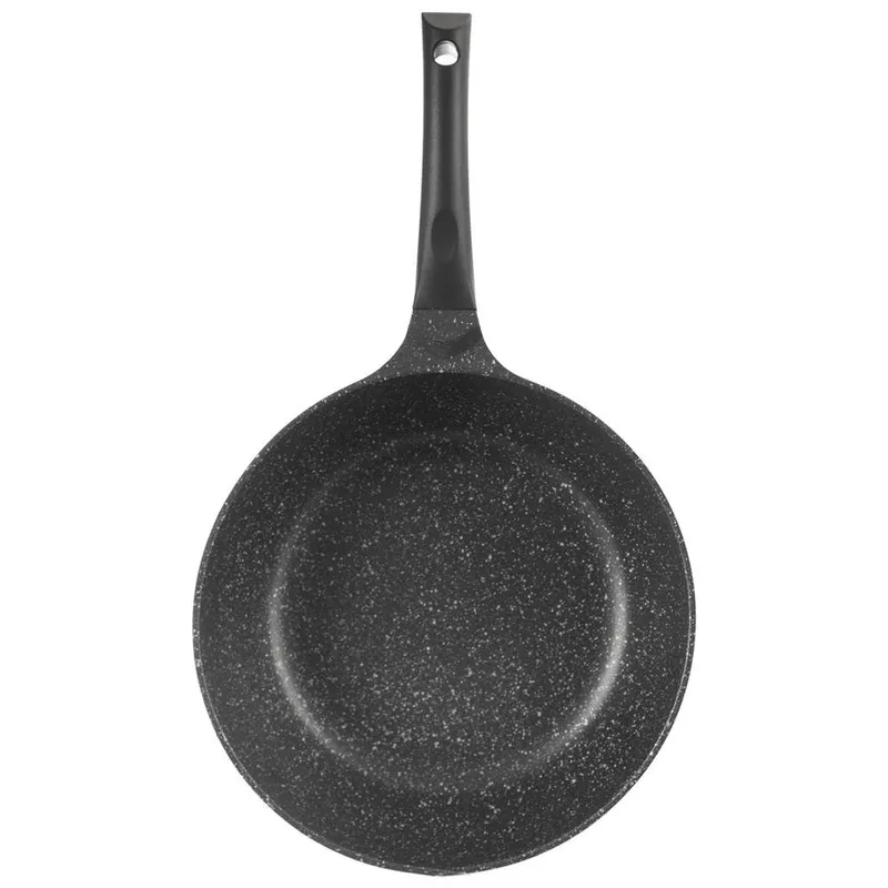 Patelnia Granitowa Głęboka Wysoka Gaz Indukcja Grande 28 cm MEBLIVA