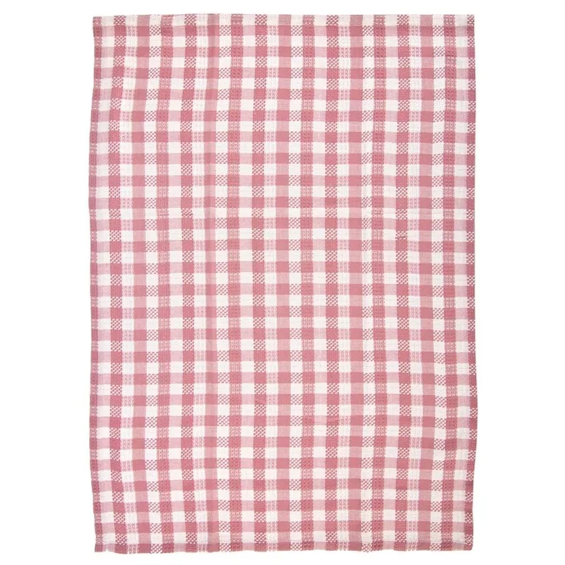 Zestaw Ścierki Kuchenne 50 x 70 cm 3 szt. Bawełniane Duże MEBLIVA - Różowe
