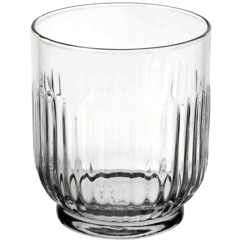 Szklanki Zestaw 6 szt. 300 ml Do Whisky Zdobione Do Zmywarki MEBLIVA