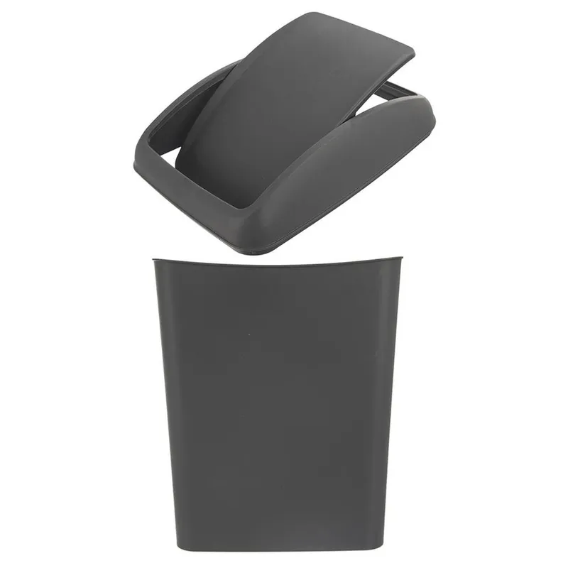 Kosz Na Śmieci Plastikowy 5 l Wytrzymały I Pojemny MEBLIVA - Szary
