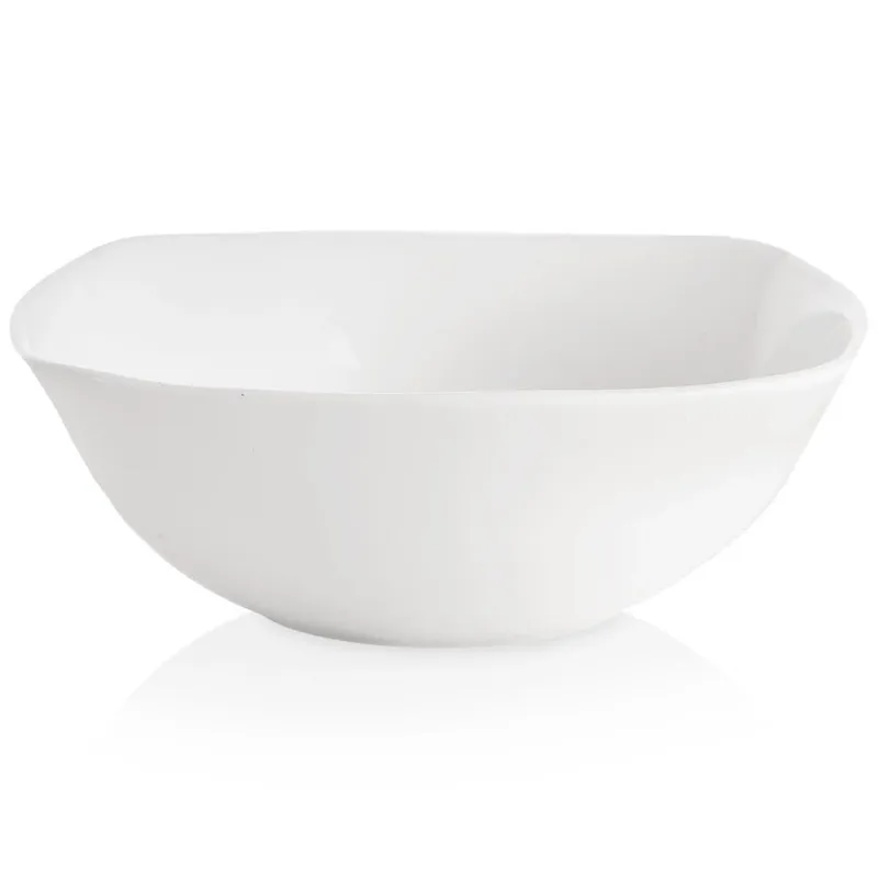 Miseczka Szklana LUNA 15 cm 400 ml Do Zmywarki I Mikrofali MEBLIVA - Biała