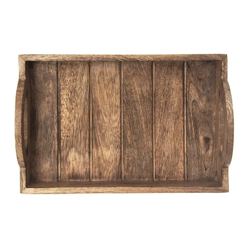 Taca Deska Do Serwowania Loft Drewniana Dekoracyjna 30,5 x 20,5 cm MEBLIVA
