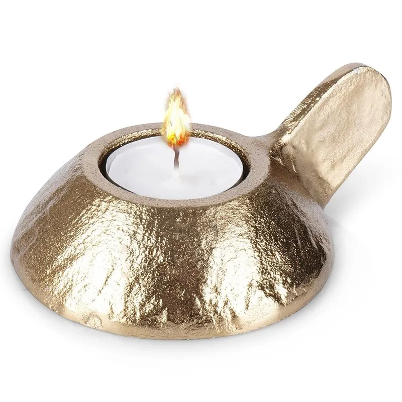 Świecznik Na Tealight Aluminium HOME STYLING COLLECTION MEBLIVA - Złoty