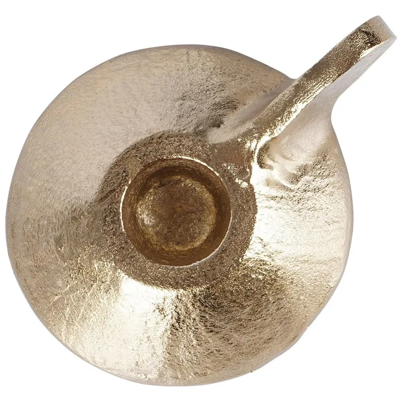 Świecznik Na Długą Świecę Aluminium HOME STYLING COLLECTION MEBLIVA - Złoty