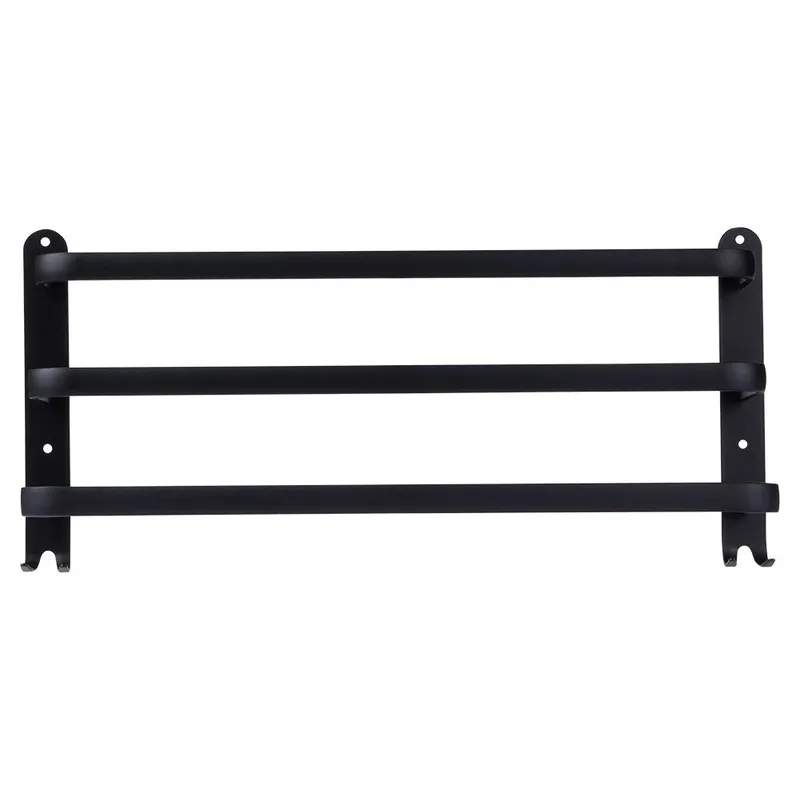 Wieszak Na Ręczniki Ścienny Aluminiowy Mocny 50 cm MEBLIVA - Czarny