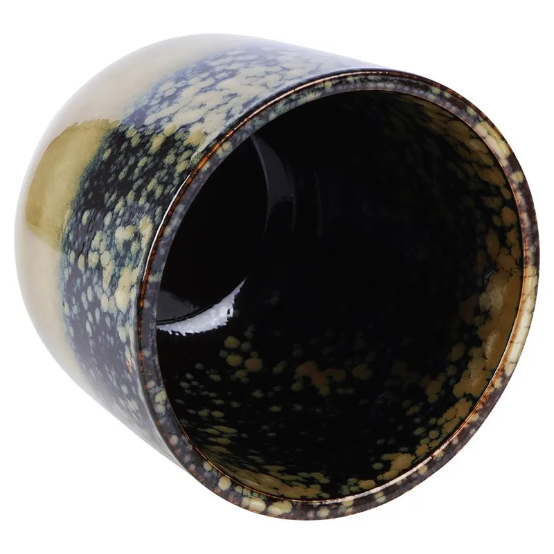 Doniczka Porcelanowa Szkliwiona Glazurowana Ozdobna Stylowa 17,5 cm GARDIVA