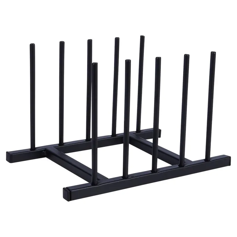 Stojak Na Pokrywki Talerze Metalowy LOFT 4 szt. 19,5 cm MOVEMANIA - Czarny