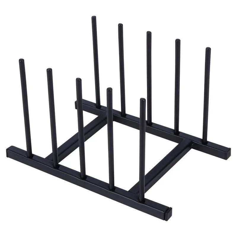 Stojak Na Pokrywki Talerze Metalowy LOFT 4 szt. 19,5 cm MOVEMANIA - Czarny