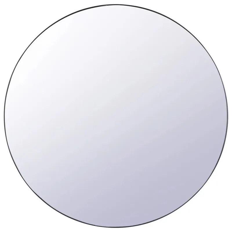 Lustro Ścienne Okrągłe 55 cm MEBLIVA - Czarne
