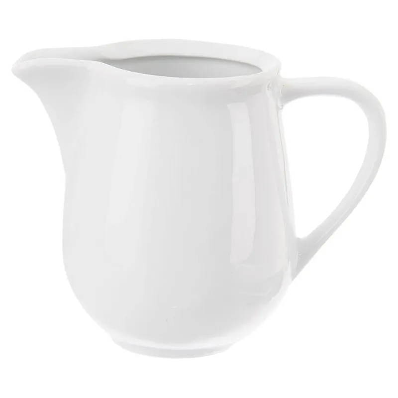 Mlecznik Porcelanowy MONA 260 ml Do Zmywarki I Mikrofali MEBLIVA - Biały