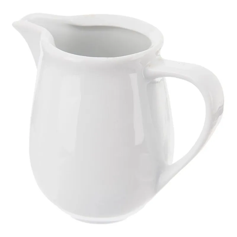 Mlecznik Porcelanowy MONA 260 ml Do Zmywarki I Mikrofali MEBLIVA - Biały