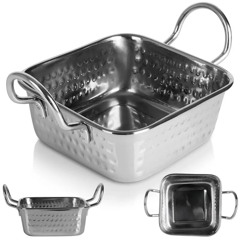 Naczynie Do Serwowania 11,5 x 11,5 cm 400 ml Stal Nierdzewna MEBLIVA