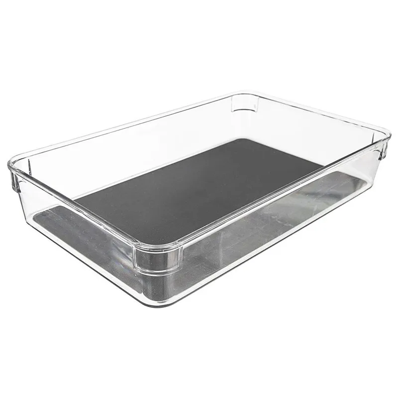 Pojemnik Organizer Szuflady GREY 24 x 16 x 4,5 cm Antypoślizgowy MEBLIVA